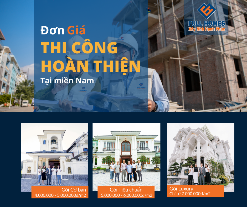 Báo Giá Thi Công Hoàn Thiện Miền Nam