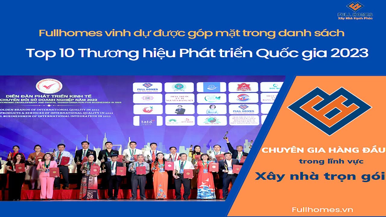 Full Homes nhận thưởng Thương hiệu Phát triển Quốc gia