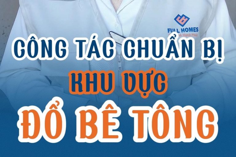 cover công tác chuẩn bị khu vực đổ bê tông