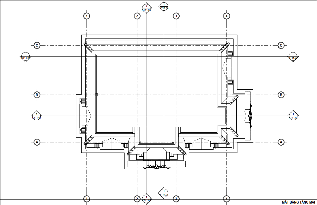 Mặt Bằng Tầng Mái