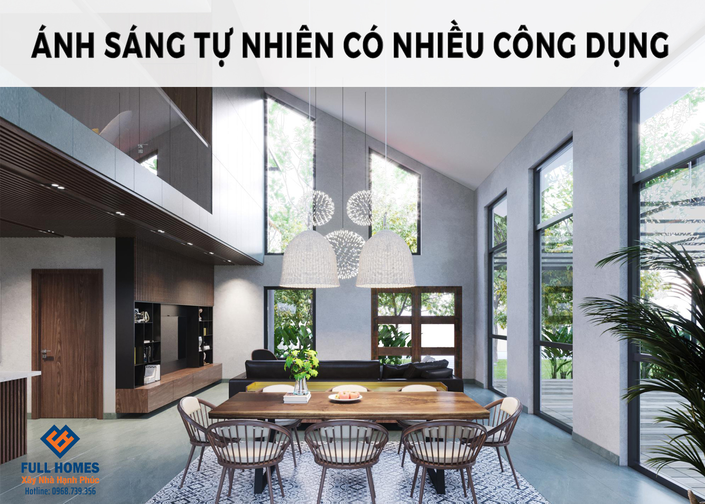 Ánh sáng tự nhiên có nhiều công dụng cho ngôi nhà