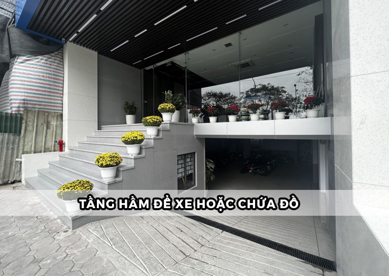 Tầng hầm để xe hoặc chứa đồ