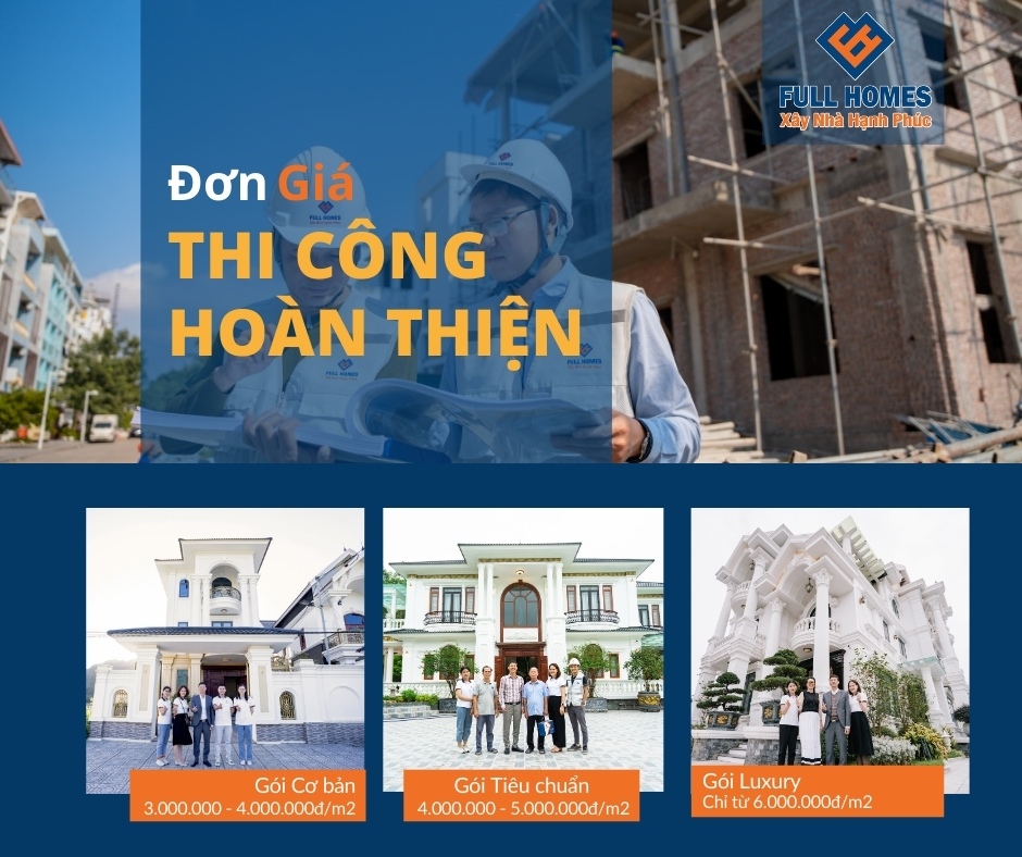 Báo giá xây hoàn thiện