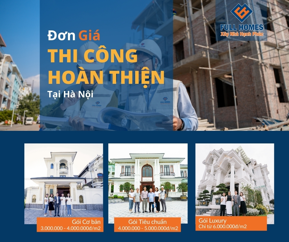 Báo giá xây hoàn thiện tại Hà Nội