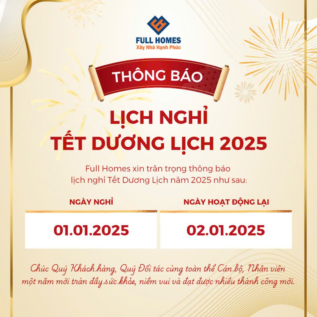 Thông báo lịch nghỉ Tết dương lịch 2025