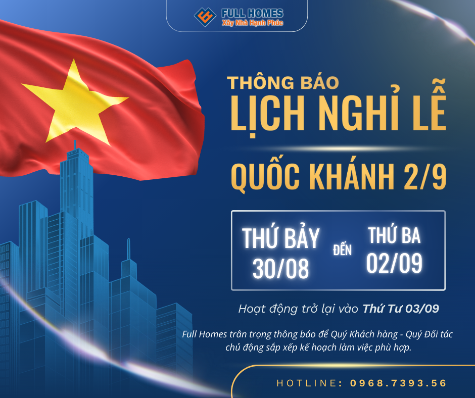 Lịch nghỉ lễ Quốc khánh 2/9
