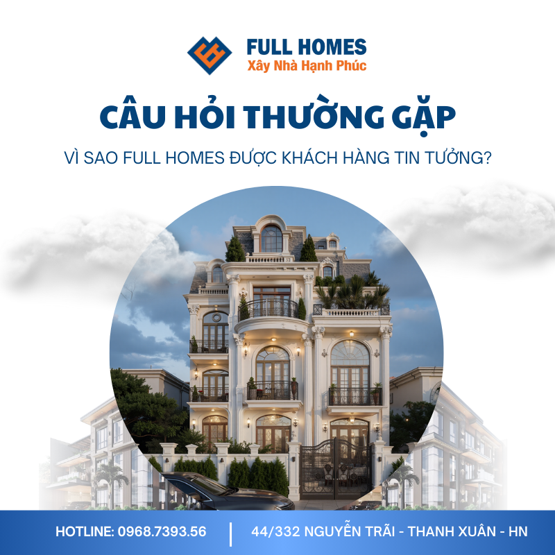 FAQ – Câu hỏi thường gặp khi xây biệt thự