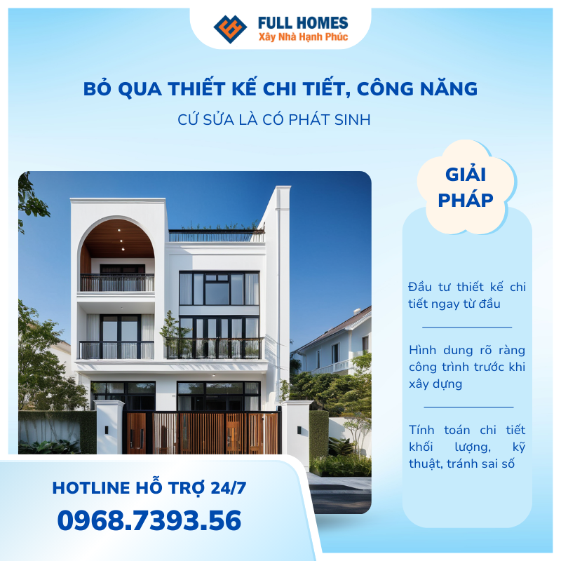 Bỏ qua thiết kế chi tiết – dẫn đến sửa đổi phát sinh