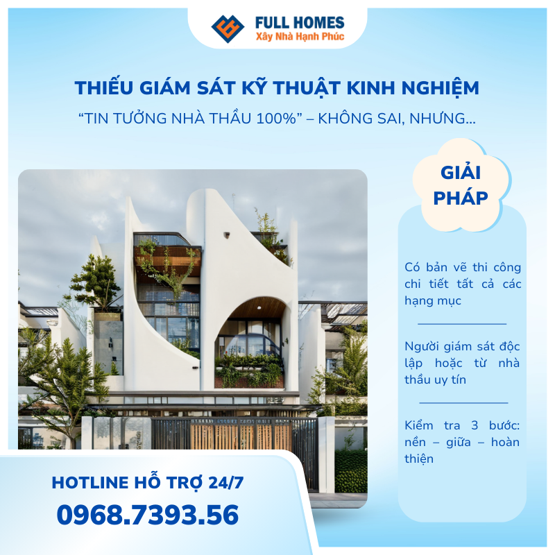 Thiếu giám sát kỹ thuật – dẫn tới lãng phí và sai sót